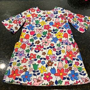 Hanna Anderson floral dress, pockets, fully lined